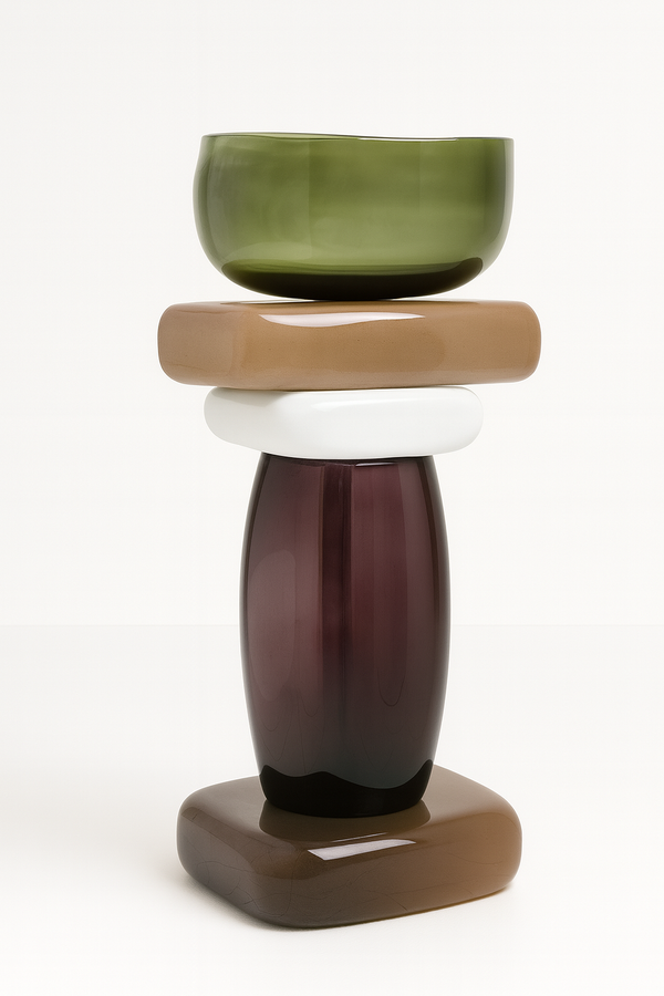 Square totem sink Green