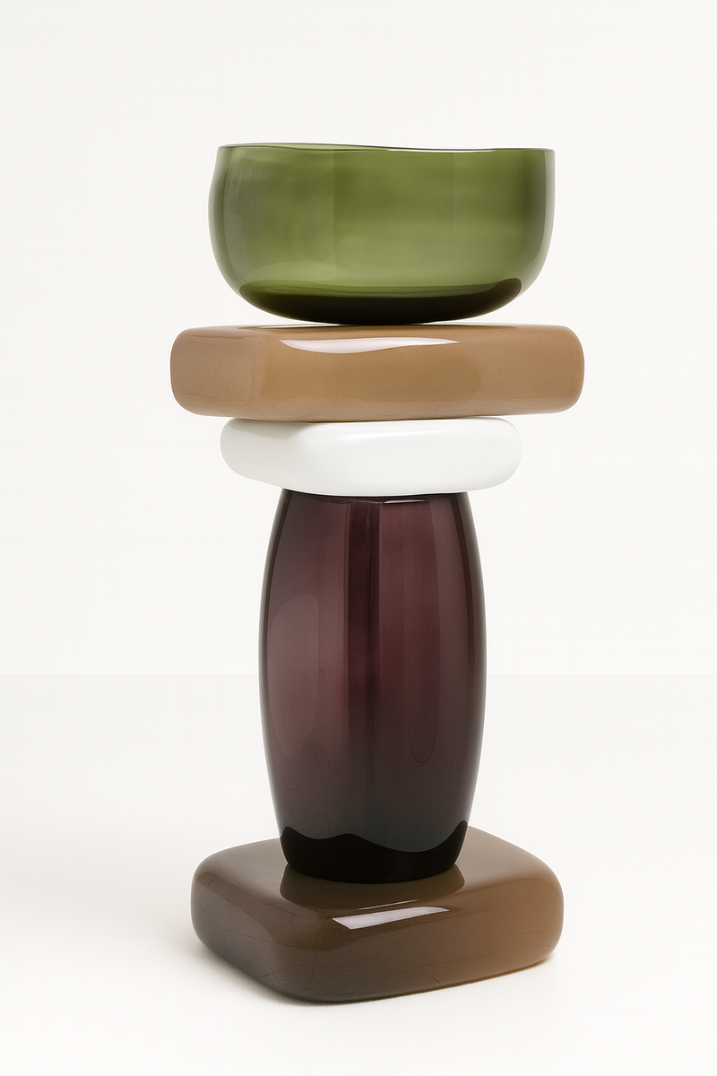 Square totem sink Green