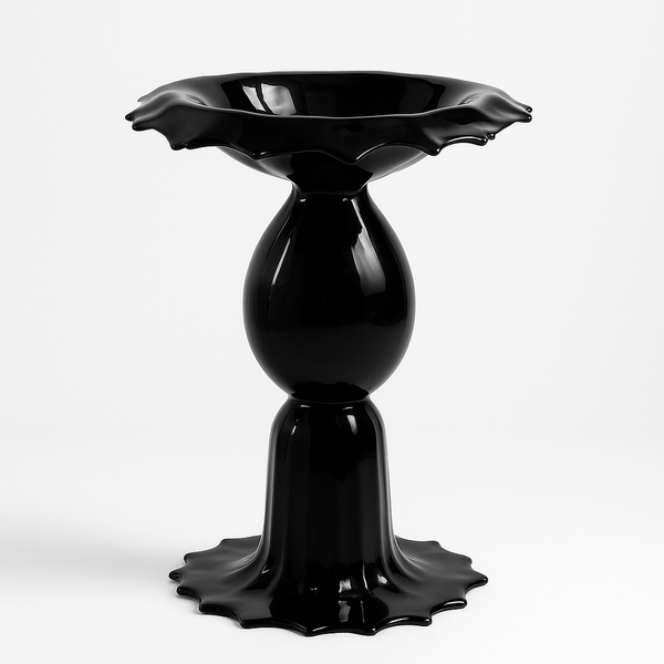 Round totem sink Black