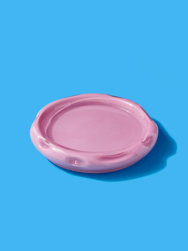 Chunky Plate Deflated Pink