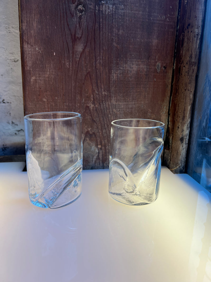 Clear intention water glass