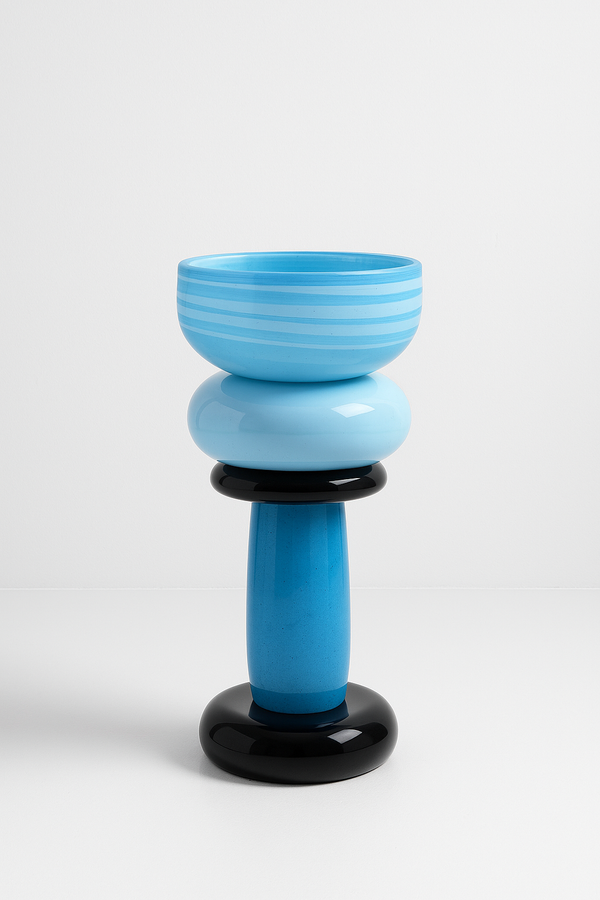 Square totem sink Blue