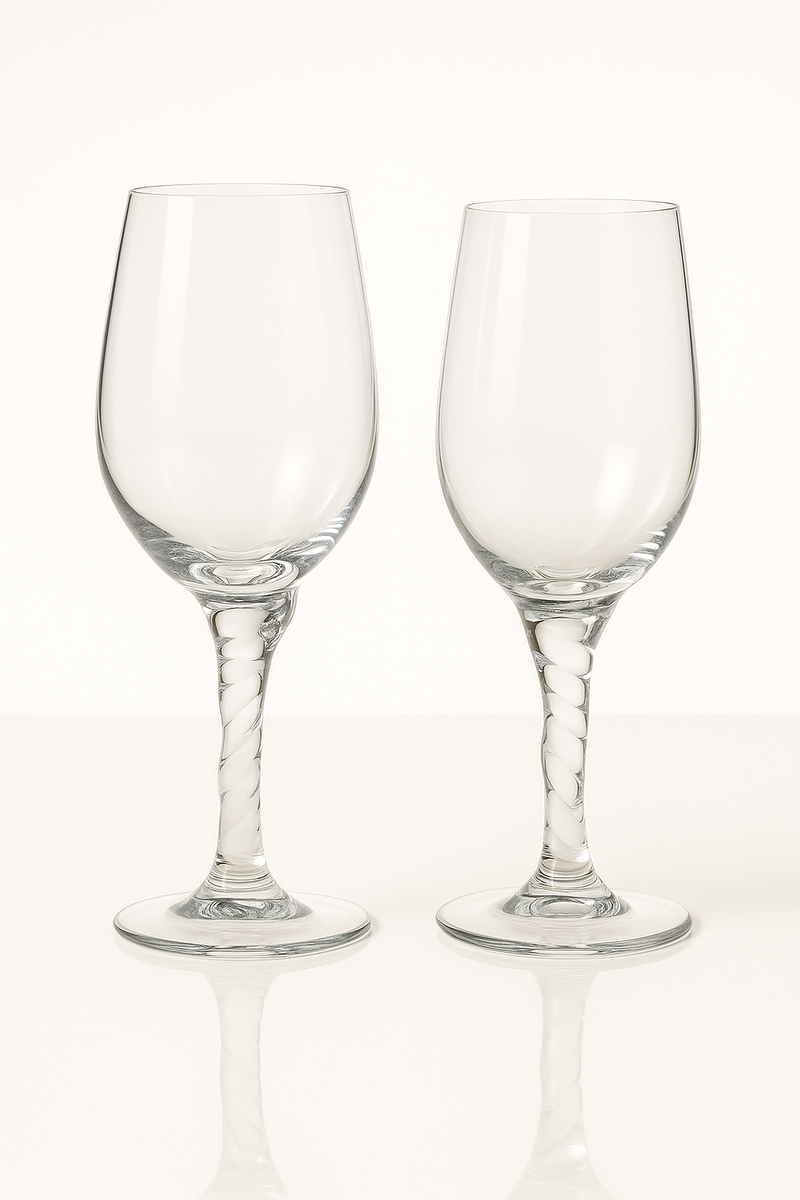 Clear intentions wine glass