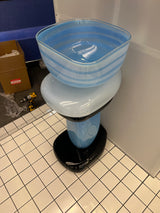 Square totem sink Blue