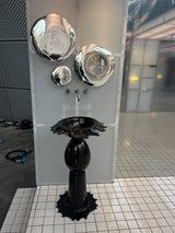 Round totem sink Black