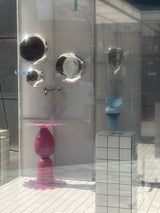 Round totem sink Pink